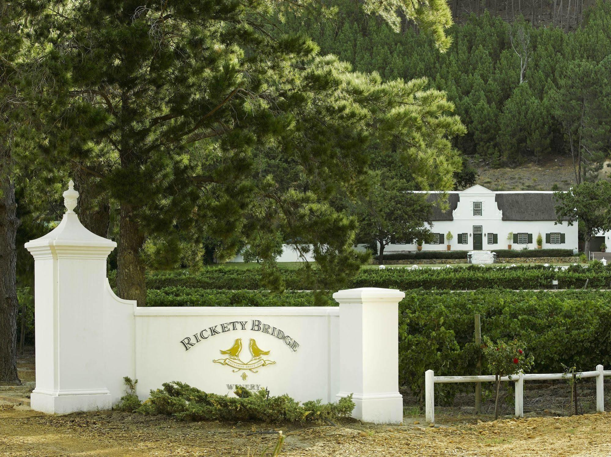 Rickety Bridge Manor House Pensionat Franschhoek Eksteriør billede